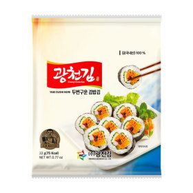 상품 이미지: (신선집중) 광천김  소문난 두번구운 김밥김 22g 10개  (100매)