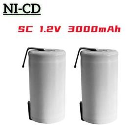 상품 이미지: SC 충전식 Sub 배터리 NI-CD 용접 탭 포함 밀워키 전기 드릴 스크루드라이버용 3000mAh 1.2V