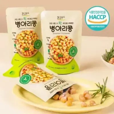 상품 이미지: [T쇼페] 달큼푸드 국내 제조 고온 스팀으로 찐 병아리콩 45g*15봉