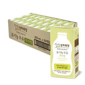 상품 이미지: 상하목장 유기농 저지방 멸균우유 200ML 24팩