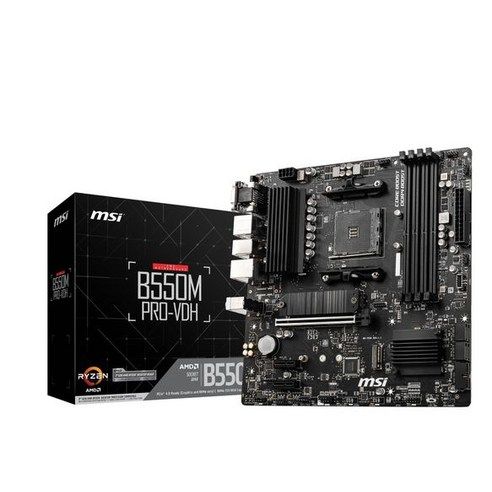 상품 이미지: MSI B550M PRO-VDH AMD Ryzen 50004000G3000 Socket AM4 DDR4 PCIe4.0 Micro-ATX MB6468 시리즈