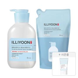 상품 이미지: 일리윤 세라마이드아토6.0 탑투토워시 500ml, 1개+리필 500ml, 1개+증정(수딩젤 30ml, 1개)