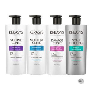 상품 이미지: 케라시스 클리닉 볼륨/모이스춰/데미지/두피 4종 샴푸/린스 750ml 3개