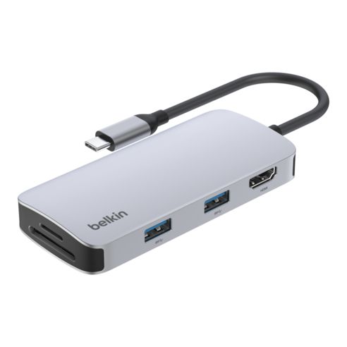 상품 이미지: 벨킨 USB C 5in1 멀티 포트 허브 어댑터 AVC007fqSGY V2