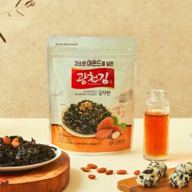 상품 이미지: (신선집중) 광천김 고소한 아몬드가 들어간 김자반 40g x 10봉 / 고소함과 바삭함의 완벽한 조화