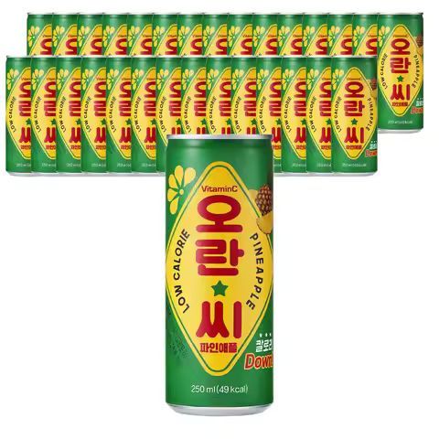상품 이미지: 동아오츠카 오란씨 파인애플 250ml X 30캔 탄산음료 저칼로리