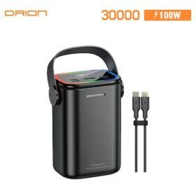 상품 이미지: 드리온 PD 100W 초고속 보조배터리 LED 랜턴 캠핑 대용량 30000mAh    DR-PD100W-30000
