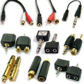 상품 이미지: AUX 3.5 55 RCA 스테레오 이어폰 마이크 젠더 연결잭