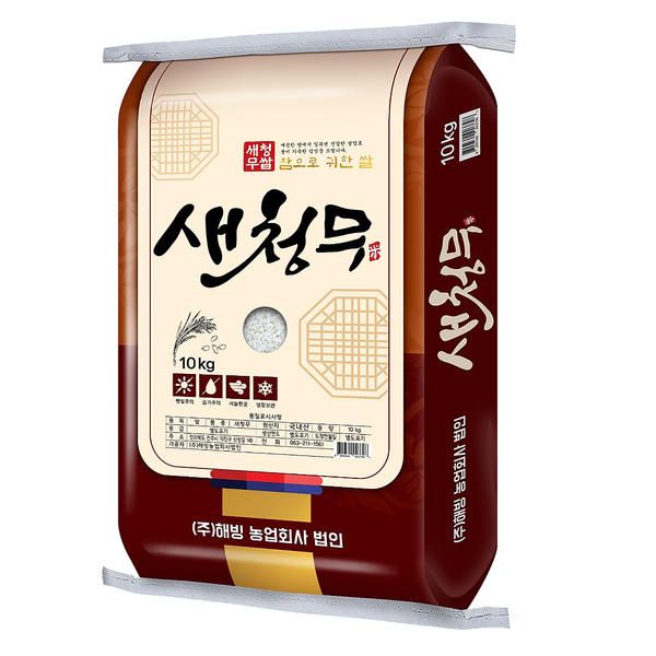 상품 이미지: 2025년 햅쌀 특등급 새청무 쌀10kg 밥맛 좋은 쌀