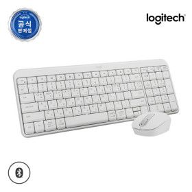 상품 이미지: 로지텍코리아 공식 MK250 콤보 수신기미포함 무선 블루투스 키보드마우스세트 화이트 스마일캐쉬 1% 지급