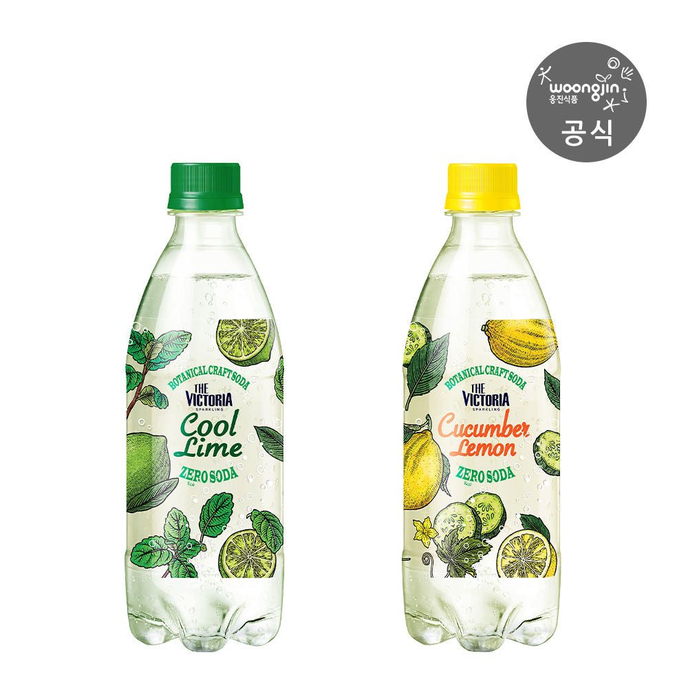 상품 이미지: [체험팩] 더 빅토리아 탄산음료 쿨라임 500mL 3개+더