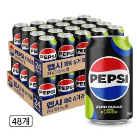 상품 이미지: 펩시 제로슈거 라임향 355ML 48개 오픈세일