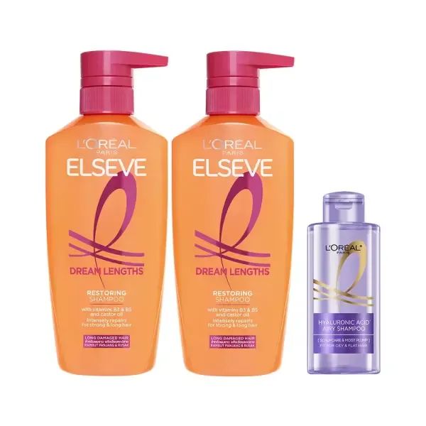 상품 이미지: 로레알파리 드림랭스 샴푸 400ml 2개 + HA 샴푸 80ml