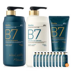 상품 이미지: B7 약산성 탈모 샴푸 +탈모 헤어팩 (역대급행사) 1000ml+1000ml+200ml+10매+핸드크림