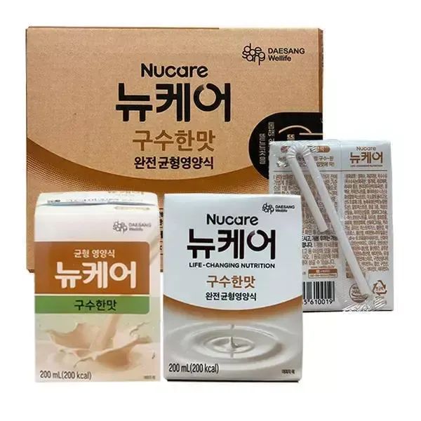 상품 이미지: 뉴케어 구수한맛 200ml x 30팩 검은깨 선택 환자 영양식 식사 빨대형