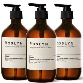 상품 이미지: 로즐린 아로마틱 핸드워시 500ml 3개 저자극 보습 핸드솝 대용량 손세정제 선물 세트