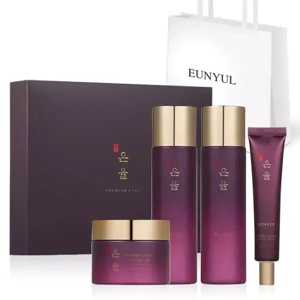 상품 이미지: [본사정품]은율 프리미엄 화장품 4종 선물세트+쇼핑백/화장품 기초케어 선물세트 추천/여성 스킨로션