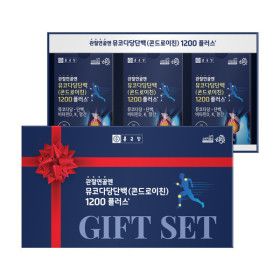 상품 이미지: 종근당 뮤코다당단백 콘드로이친 1200 (60정X3개입) 1세트 / 소연골 비타민D 뼈건강 비타민K 선물세트