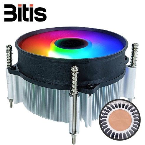 상품 이미지: 비티즈 T80 RGB LED 인텔 CPU 쿨러 공랭쿨러
