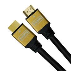 상품 이미지: 케이블메이트 HDMI 2.0 골드메탈 케이블, 1개, 2m