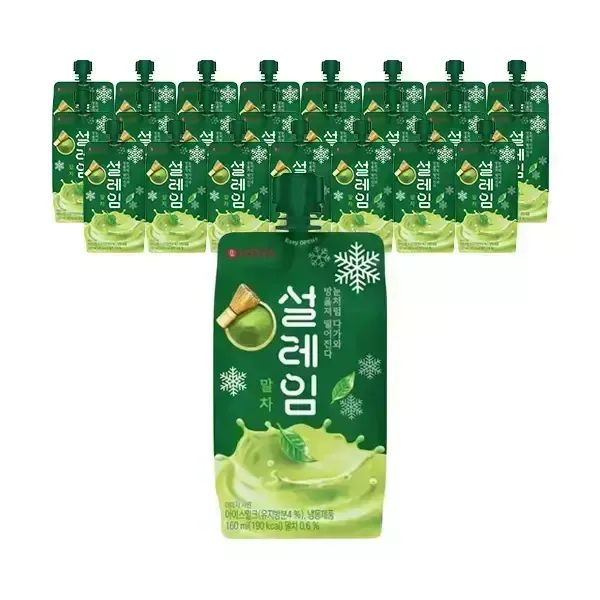 상품 이미지: [슈팅냉동] 설레임 말차 160ml, 24개