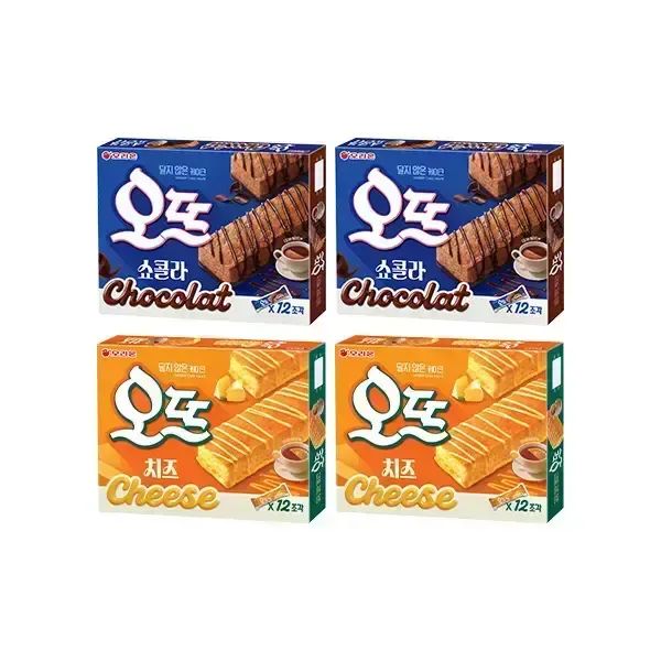 상품 이미지: 오리온 오뜨 쇼콜라 300g, 2개 + 치즈 288g, 2개