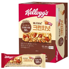 상품 이미지: 에너지바K 크런치넛 40g x 12개