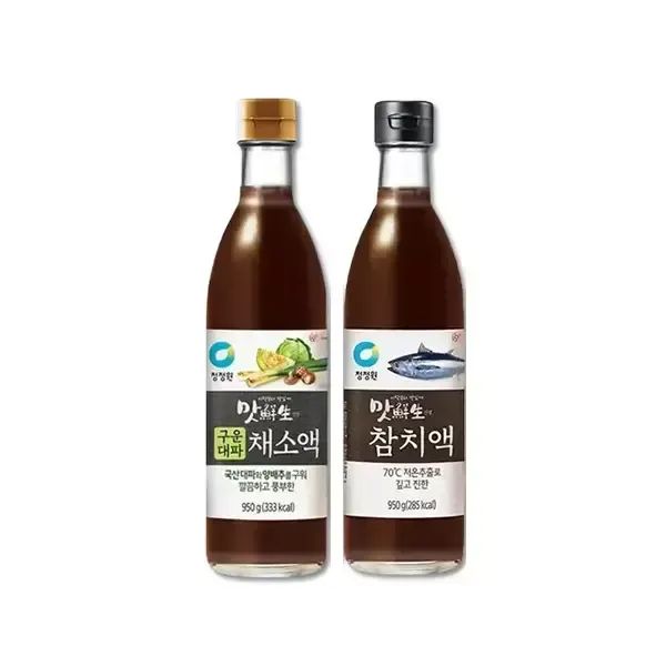 상품 이미지: 청정원 맛선생 참치액, 950g, 1개 + 구운대파채소액 950g ,1개