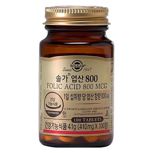 상품 이미지: 솔가 엽산 800, 100정, 1개