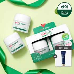 상품 이미지: 닥터지 레드 블레미쉬 클리어 수딩 크림 50mL 듀오 기프트 세트  +블랙스네일 톤업 선10ml