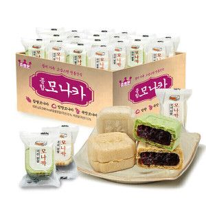 상품 이미지: (빅스 특가) 우리 찹쌀 종합모나카 550g(약39개입) / 옵션2세트이상 구매시 한방목캔디 40g(8입) 사은품증정