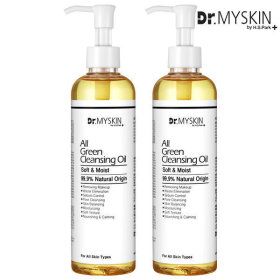 상품 이미지: (1+1) 올 그린/클렌징오일/300ml/자연유래/99.9%/수량별이벤트/자극테스트완료/세안제