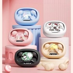 상품 이미지: 산리오 블루투스 이어폰 무선 이어셋 귀여운 캐릭터 클립형 청력보호