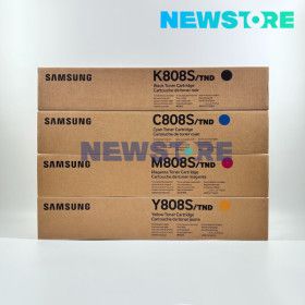 상품 이미지: 삼성 SL-X400LX SL-X401LX 토너 CLT-K808S 정품 세트 4색 검정 파랑 빨강 노랑