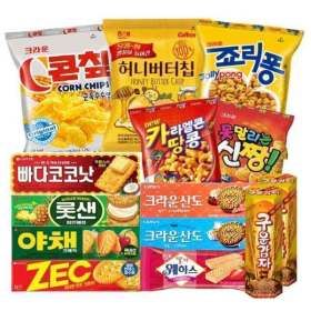상품 이미지: 인기과자 14봉 올인원 세트 여름대비 착한 가격 인기 과자모음