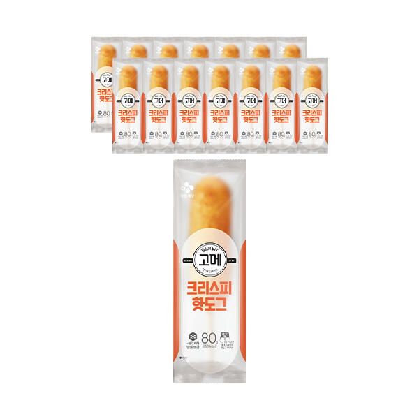 상품 이미지: CJ 고메 핫도그 크리스피 400g(80g 5입), 3개 (총 15개)