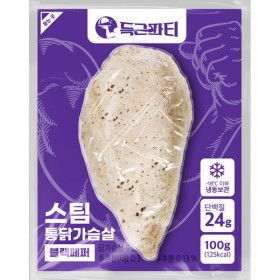 상품 이미지: 득근파티 통 닭가슴살 블랙페퍼 100g 20팩