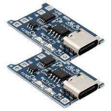 상품 이미지: 컴스 C타입 USB 3.1 Type C 리튬배터리 충전 모듈 보호회로 내장, DP007, 2개