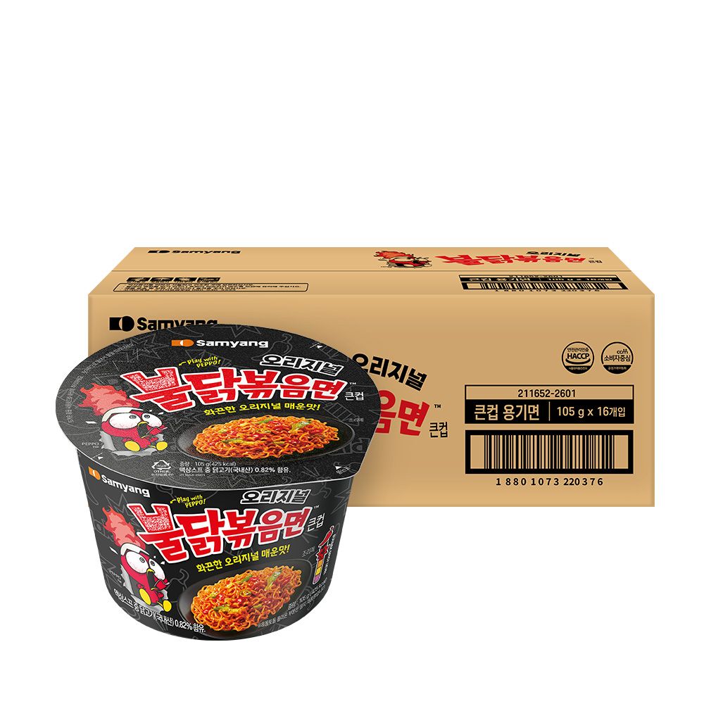 상품 이미지: 삼양식품 컵라면 불닭볶음면 105g, 16개