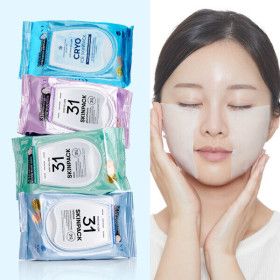 상품 이미지: (화잘먹팩) VT 스킨팩 100매 4종 택1 (진정/모공/광채/쿨링  메이크업부스터 쿨링팩)