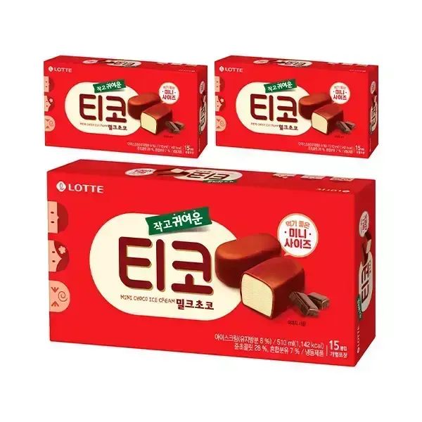 상품 이미지: [슈팅냉동] 롯데웰푸드 티코 밀크초코 510ml, 3개