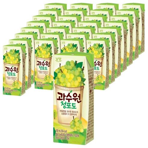 상품 이미지: 남양과수원 청포도, 190ml, 48개