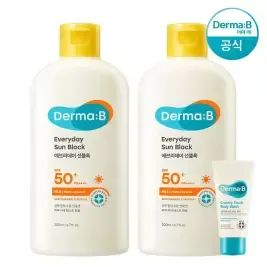 상품 이미지: [공식] (리뉴얼 신형) 더마비 애브리데이 대용량 선블록 200ml x2개+튜브견본(랜덤)