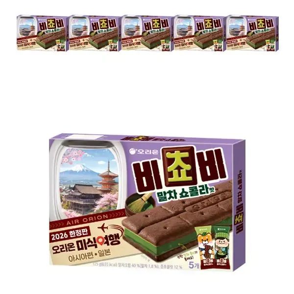 상품 이미지: 오리온 비쵸비 말차쇼콜라맛 125g, 6개