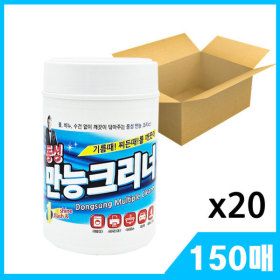 상품 이미지: 동성만능크리너 통 150매X20개 / 화장실 욕실 주방 사무기기 기름때 찌든때 청소물티슈 일회용걸레