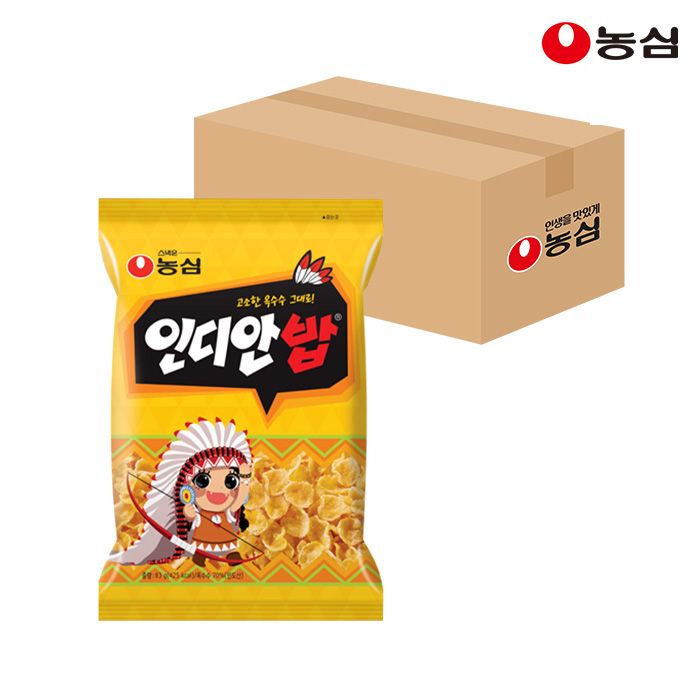 상품 이미지: 농심 인디안밥 45g, 16개