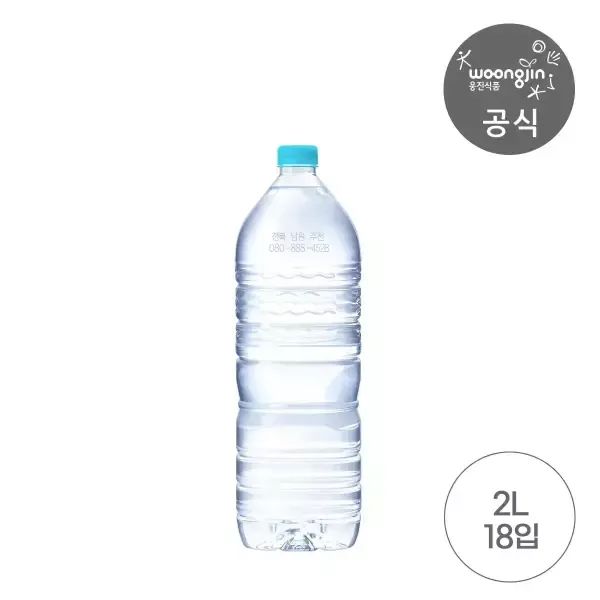 상품 이미지: [웅진식품] 가야워터 무라벨 2L 18개(단일 수원지)