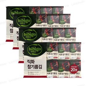 상품 이미지: 비비고 직화 참기름김 (4.5gx20입) 4봉 총80개입 조미김