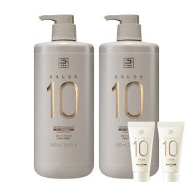 상품 이미지: (단독용량) 미쟝센 살롱10 샴푸 1050ml 2개 +살롱 클리닉10 샴푸(손상) 30ml 2개 증정