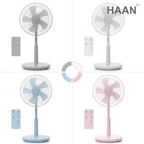 상품 이미지: 한경희 14형 초미세풍 리모컨 발터치 선풍기 IA-D230 화이트 그레이 크림 핑크 블루